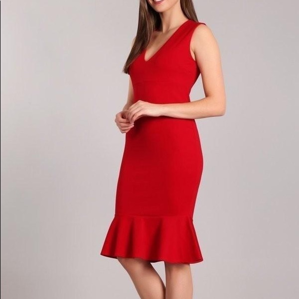 SLEEVELESS V-NECK DRESS - Picture 3 of 4